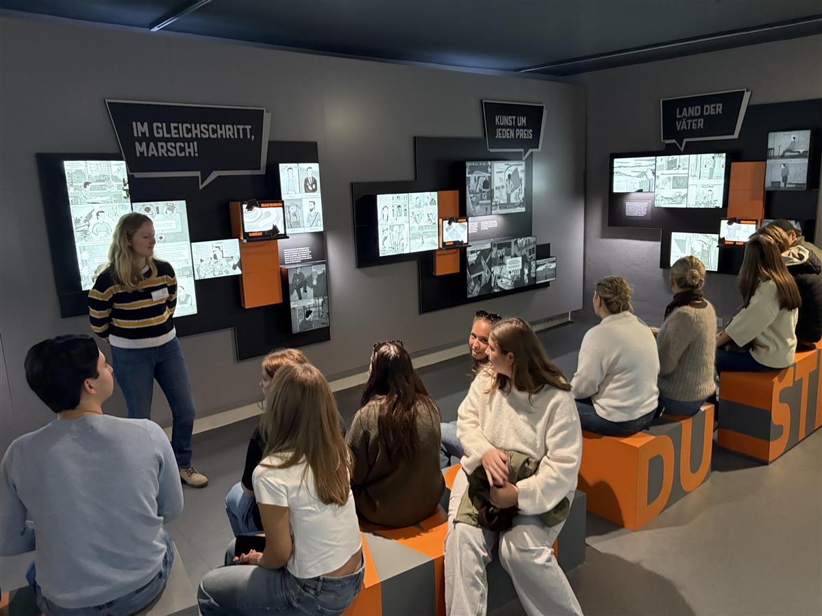 Elever på museumsbesøk i Tyskland - Klikk for stort bilde