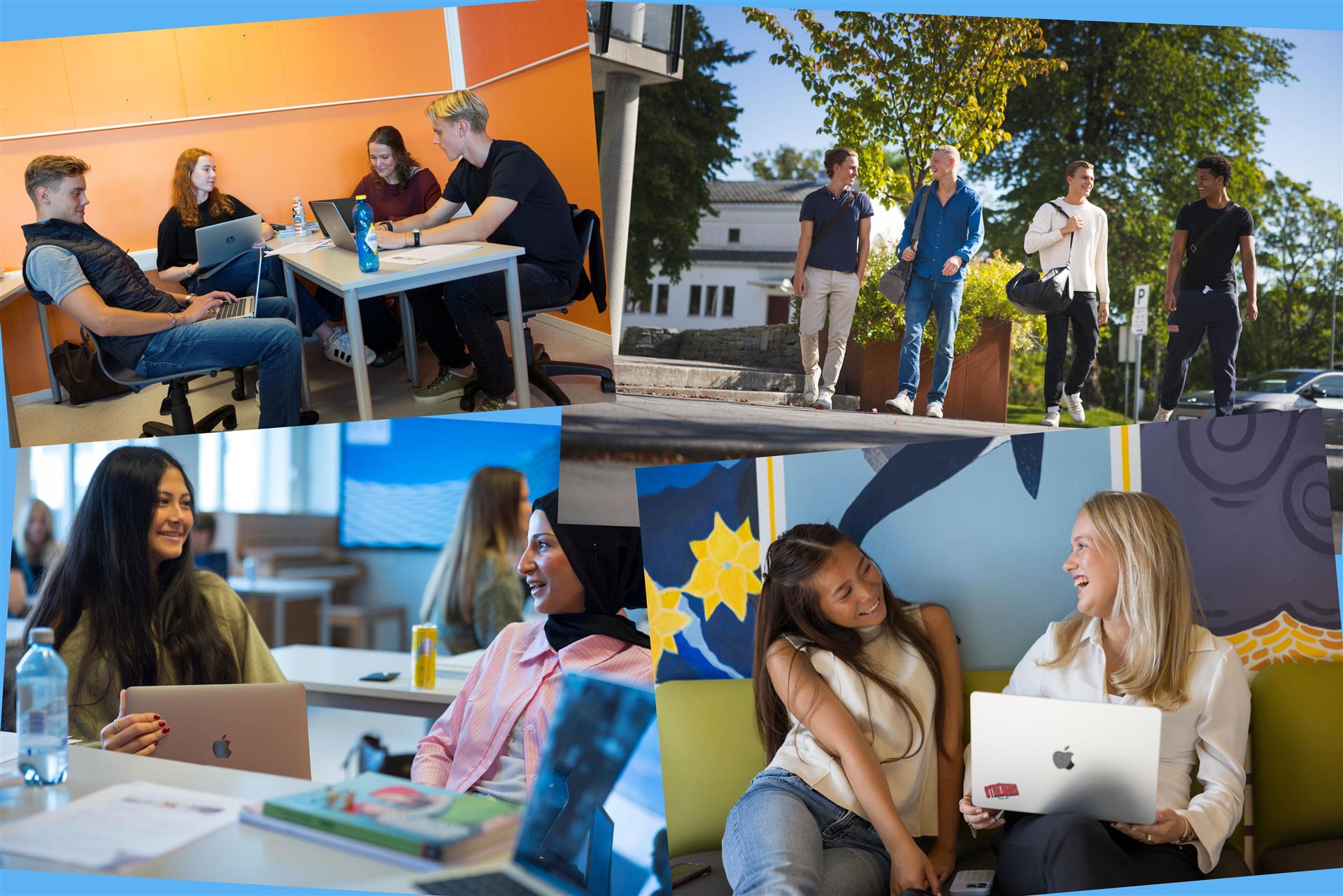 Kollasj av elevbilder